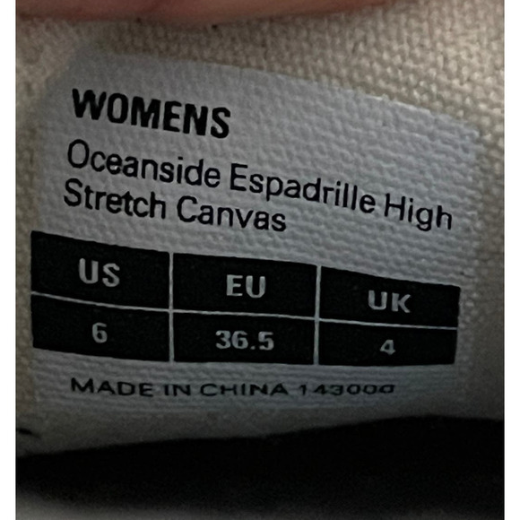 SeaVees Oceanside Espadrille High Stretch Slip-On Canvas Platform Shoes - Picture 4 of 16